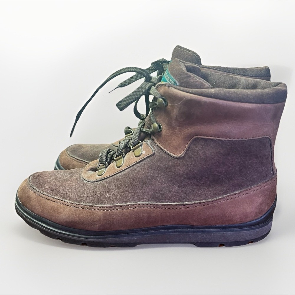 Women's Rockport Boots Size 7.5 Vintage Brown Hiking / Work W5501 Leather Upper